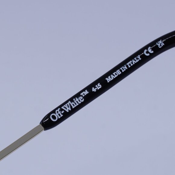 Off-White OERI13M MIAMI 7642 Sunglasses Gold Oval Frame, Blue Lenses main image 8